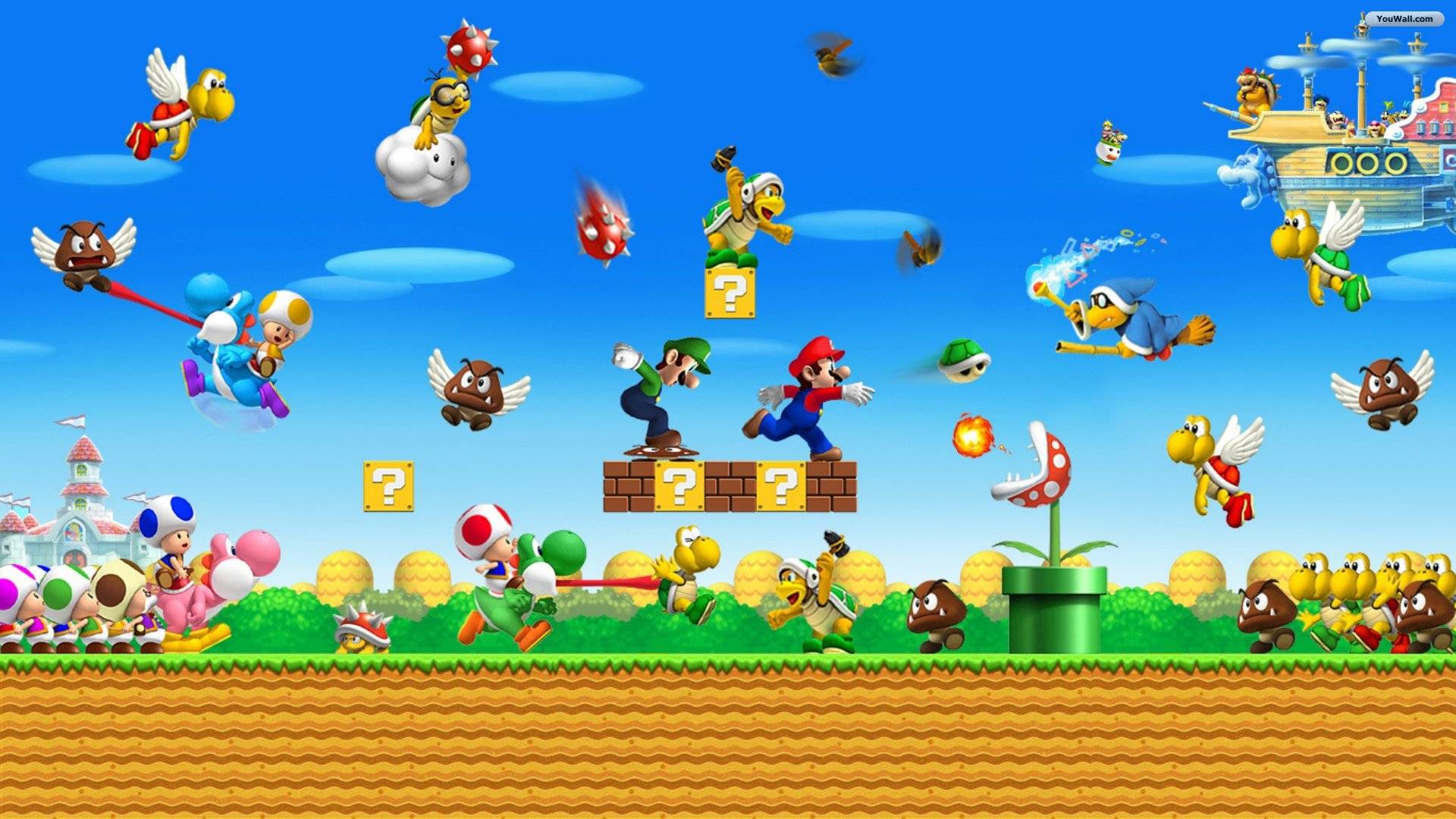 Nice Images Collection: New Super Mario Bros. U Desktop Wallpapers