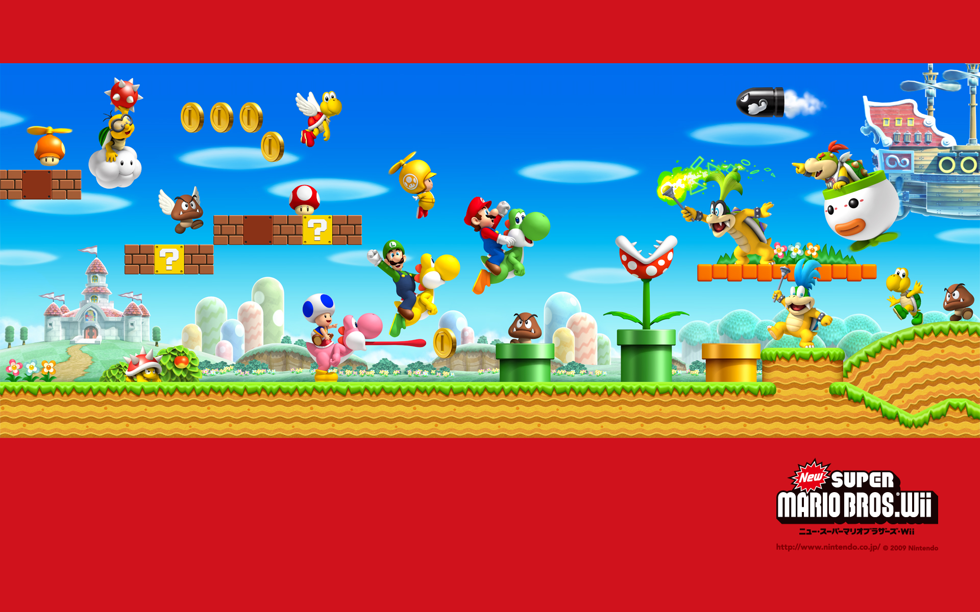 High Resolution Wallpaper | New Super Mario Bros. Wii 1920x1200 px