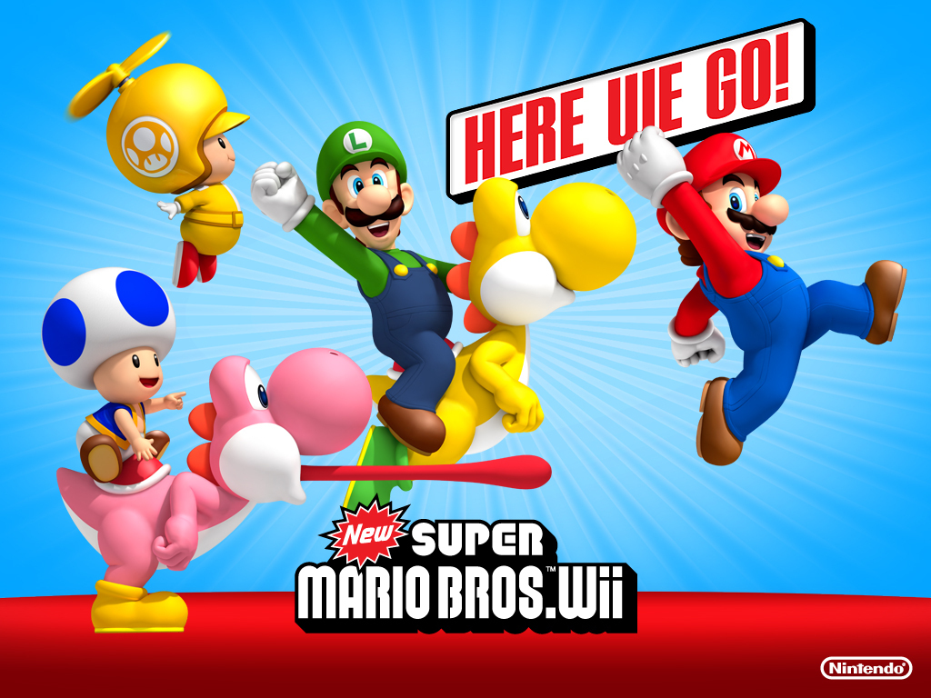 Nice wallpapers New Super Mario Bros. Wii 1024x768px