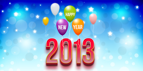 New Year 2013 Backgrounds on Wallpapers Vista
