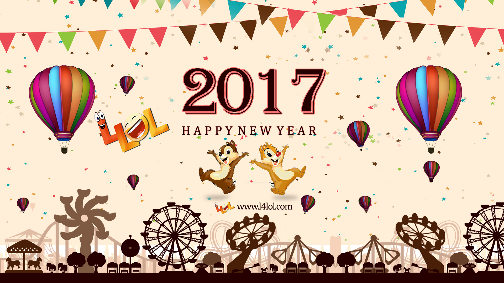 High Resolution Wallpaper | New Year 2017 1920x1080 px
