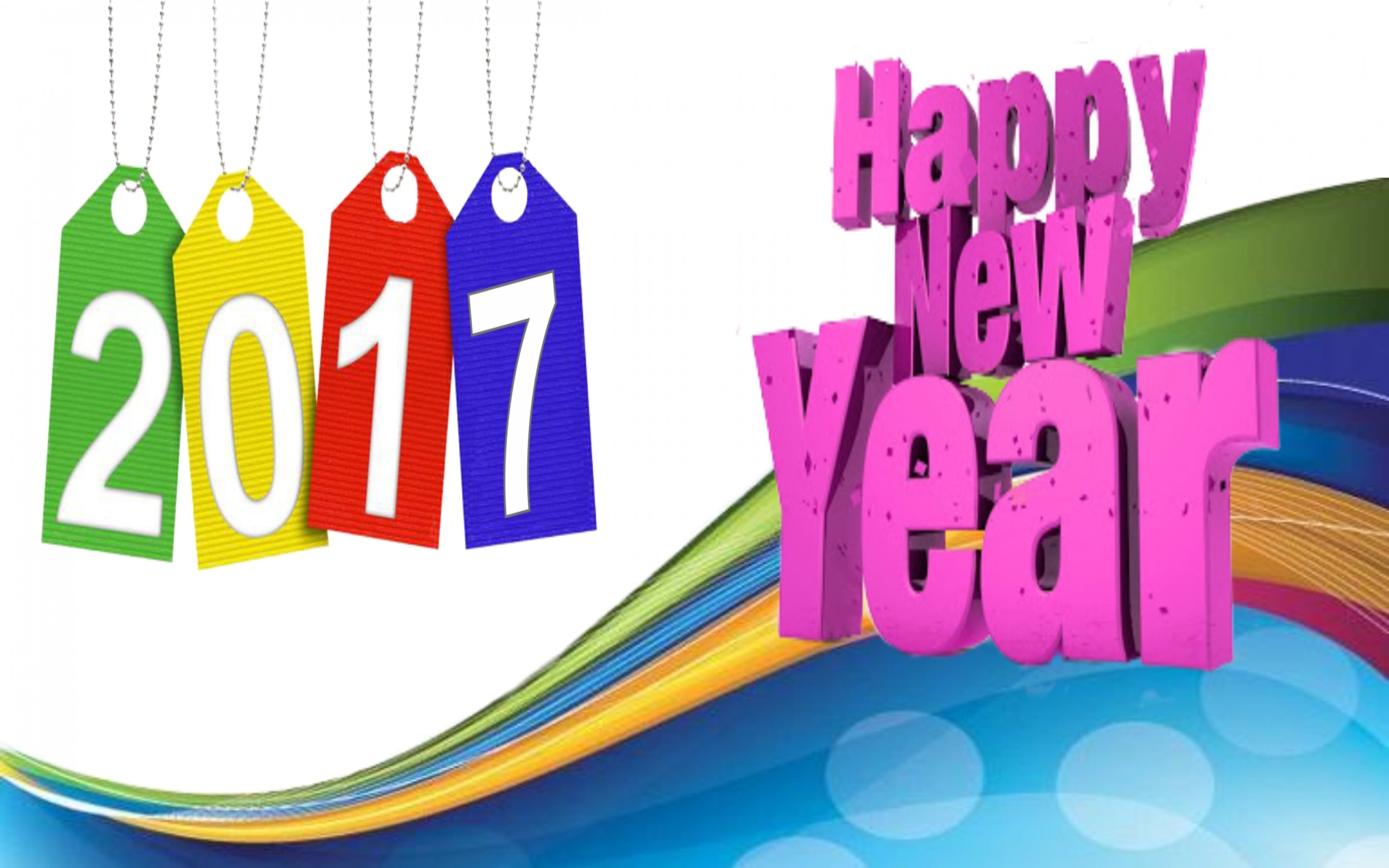 New Year 2017 Backgrounds, Compatible - PC, Mobile, Gadgets| 2880x1800 px