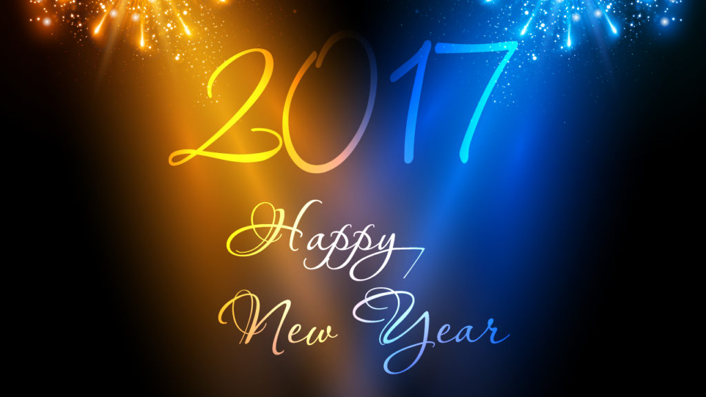 High Resolution Wallpaper | New Year 2017 1024x576 px