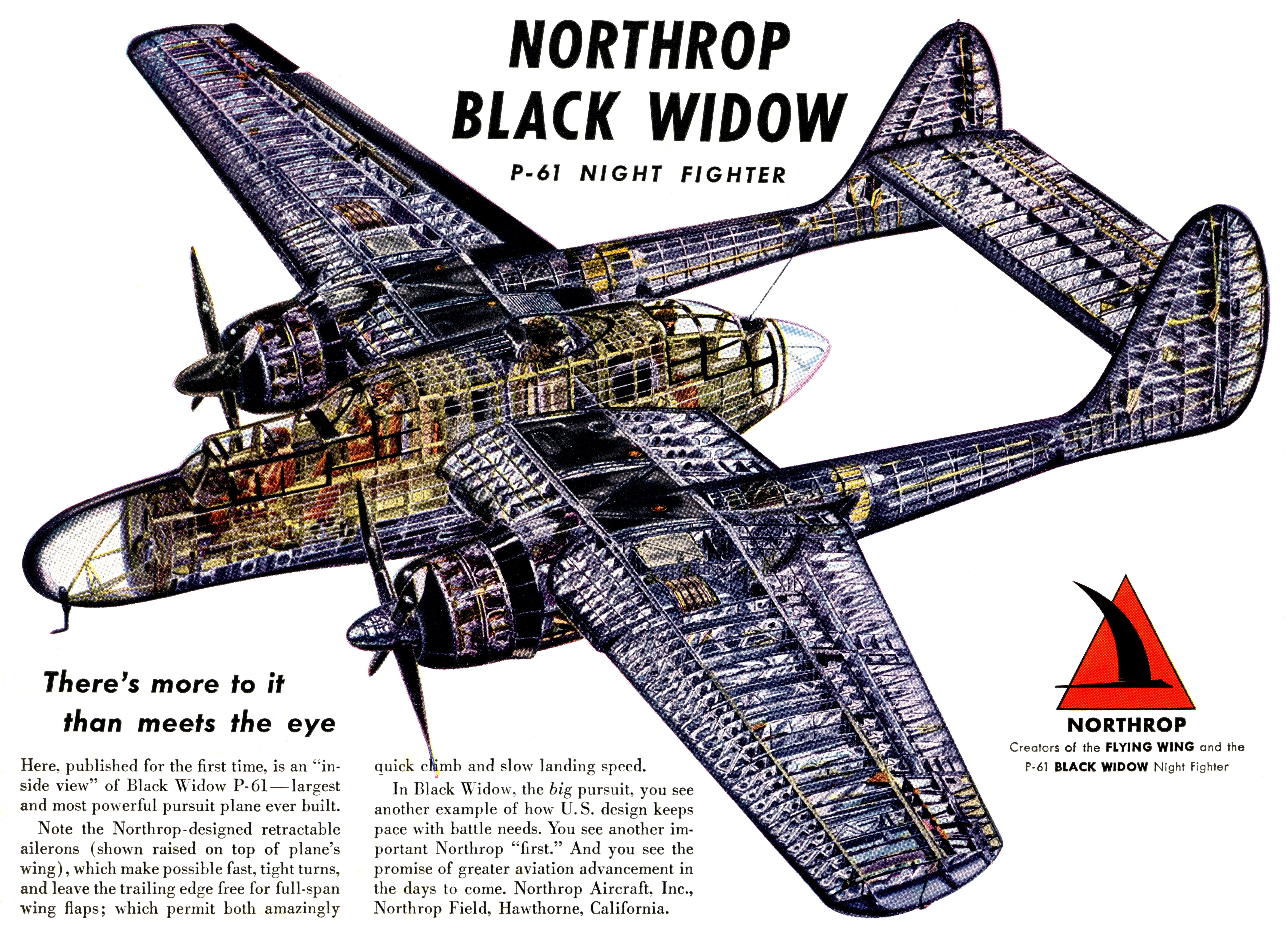 High Resolution Wallpaper | Northrop P-61 Black Widow 6017x4395 px