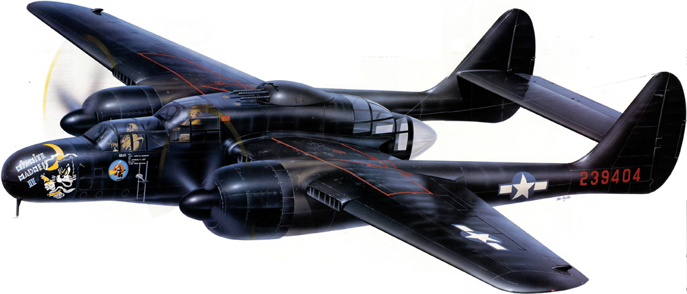 High Resolution Wallpaper | Northrop P-61 Black Widow 1000x429 px