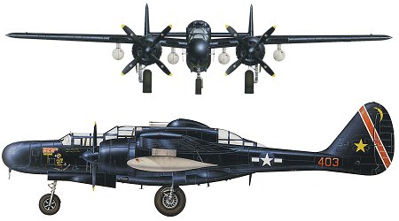 Nice wallpapers Northrop P-61 Black Widow 450x250px