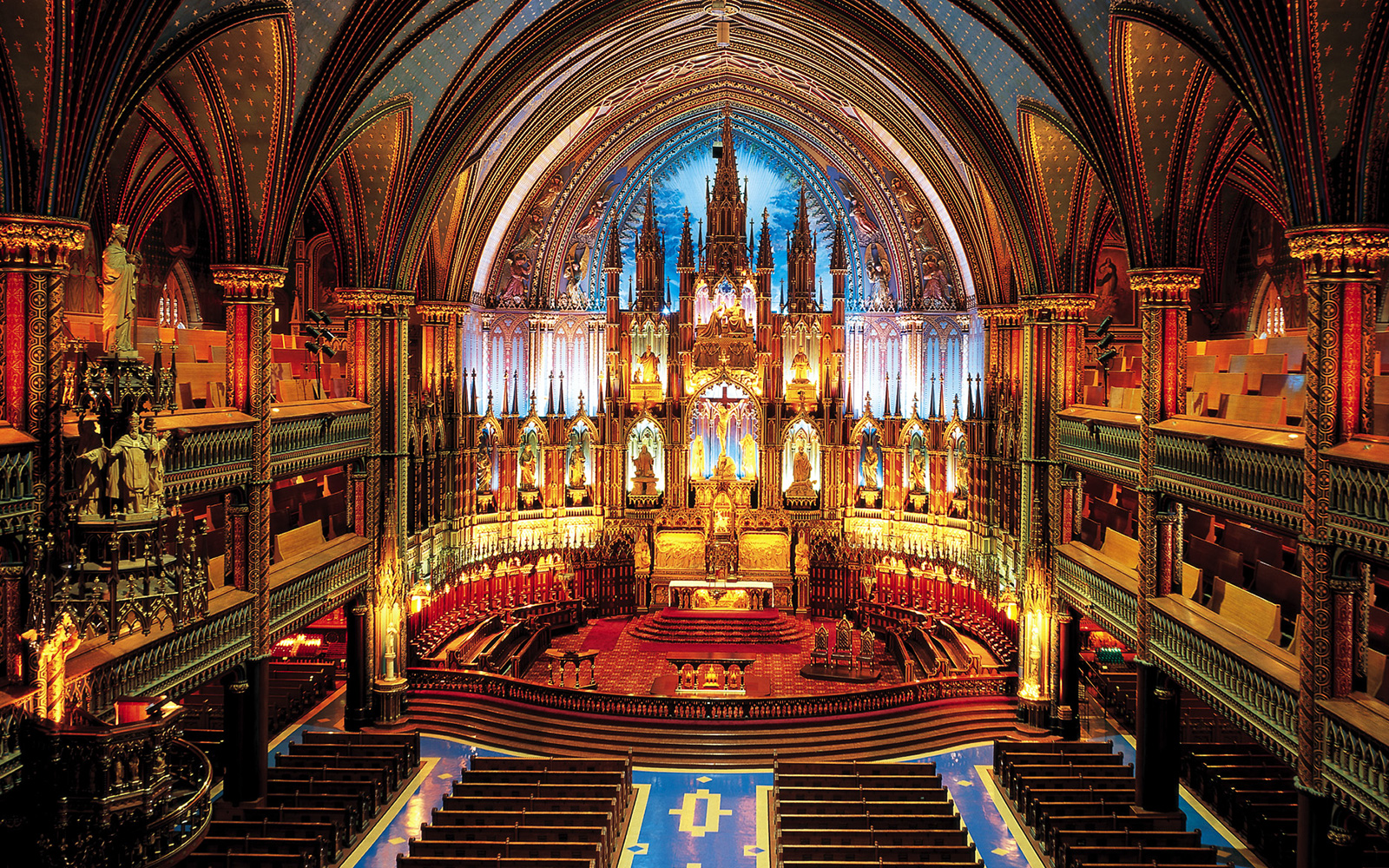 Notre Dame Basilica In Montreal Backgrounds on Wallpapers Vista