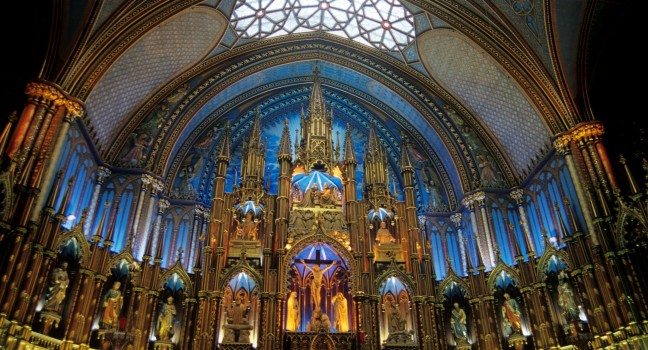 HQ Notre Dame Basilica In Montreal Wallpapers | File 93.54Kb