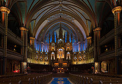 Notre Dame Basilica In Montreal Backgrounds, Compatible - PC, Mobile, Gadgets| 250x173 px