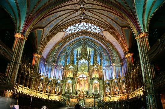HQ Notre Dame Basilica In Montreal Wallpapers | File 59.33Kb