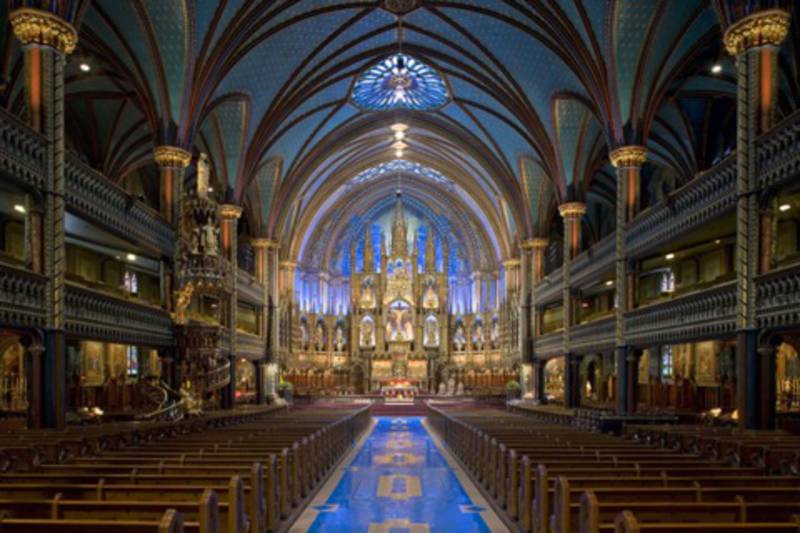 Notre Dame Basilica In Montreal Backgrounds, Compatible - PC, Mobile, Gadgets| 800x533 px