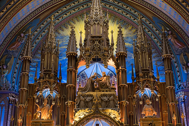 Notre Dame Basilica In Montreal Backgrounds on Wallpapers Vista