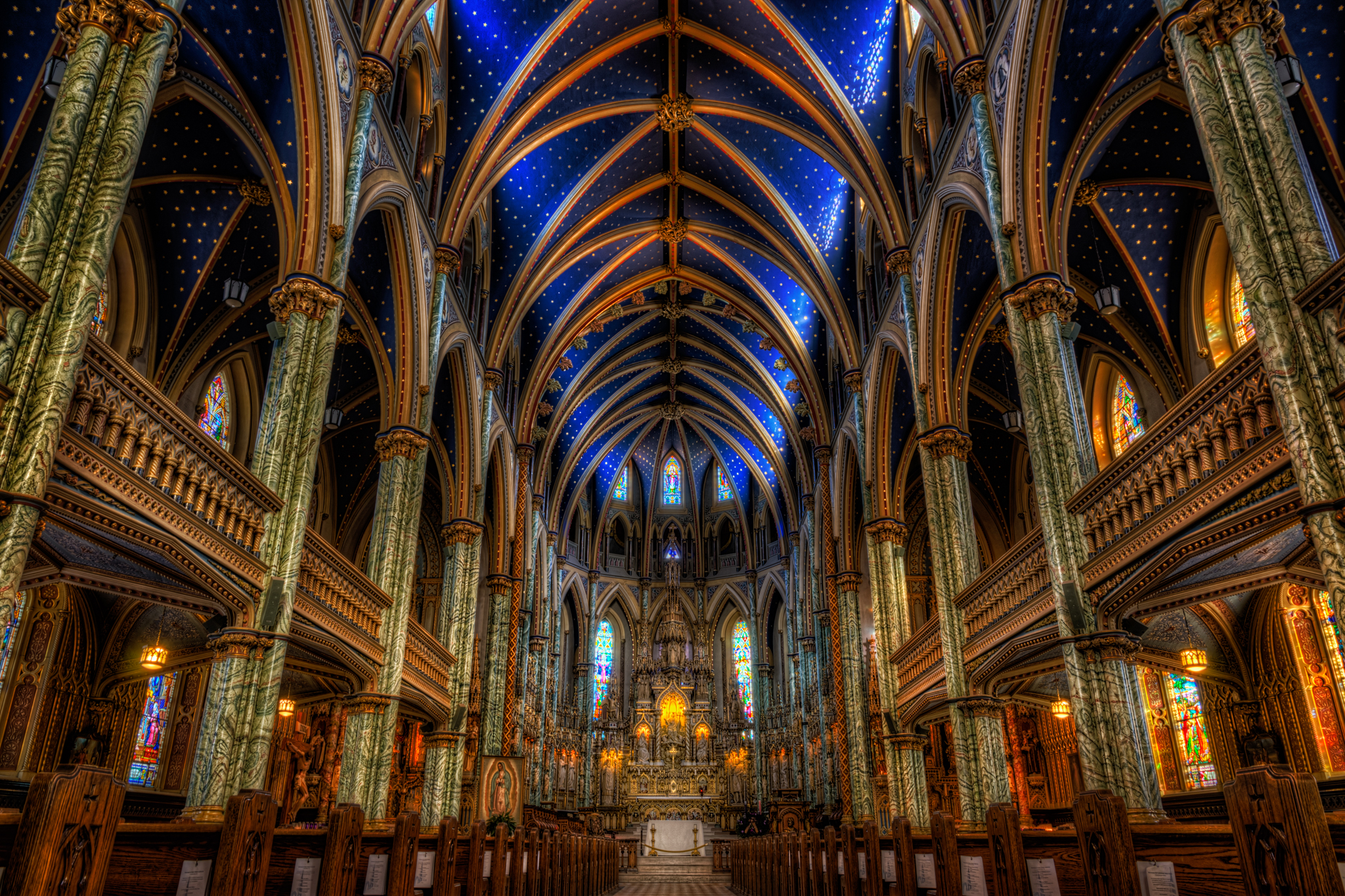 HD Quality Wallpaper | Collection: Religious, 2048x1365 Notre-Dame Cathedral Basilica