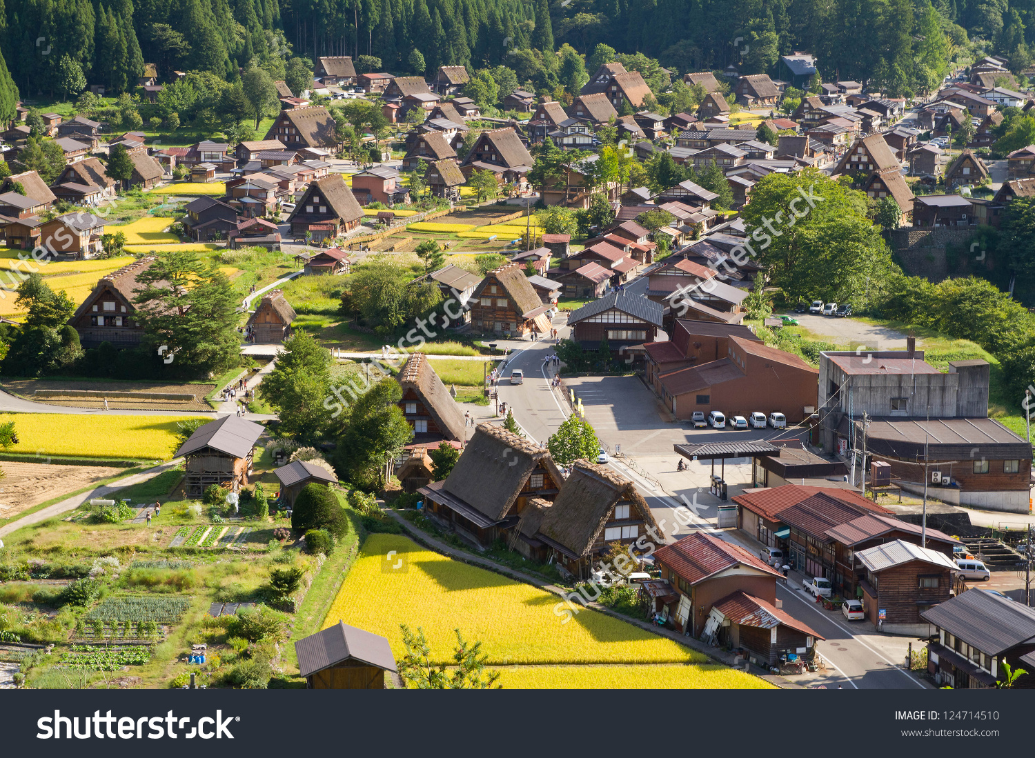 Nice Images Collection: Ogimachi Village Desktop Wallpapers