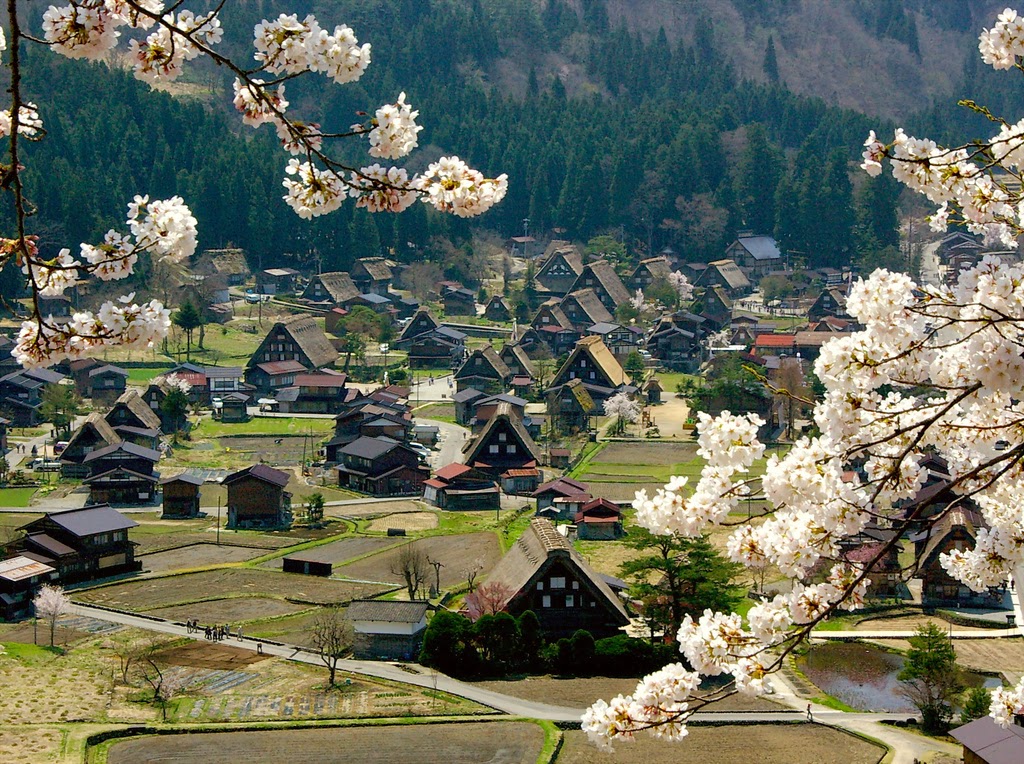 Ogimachi Village Backgrounds, Compatible - PC, Mobile, Gadgets| 1024x764 px