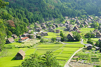 HD Quality Wallpaper | Collection: Man Made, 400x266 Ogimachi Village