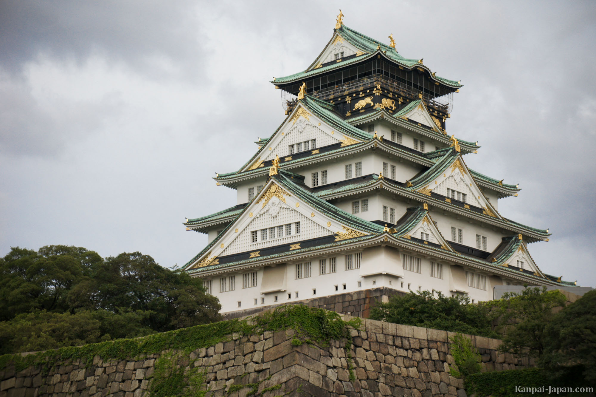 HD Quality Wallpaper | Collection: Man Made, 2000x1331 Osaka Castle