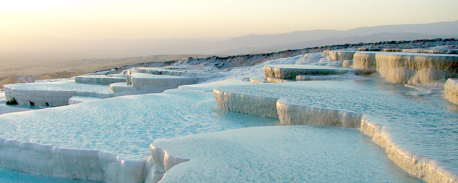 HD Quality Wallpaper | Collection: Earth, 1600x640 Pamukkale