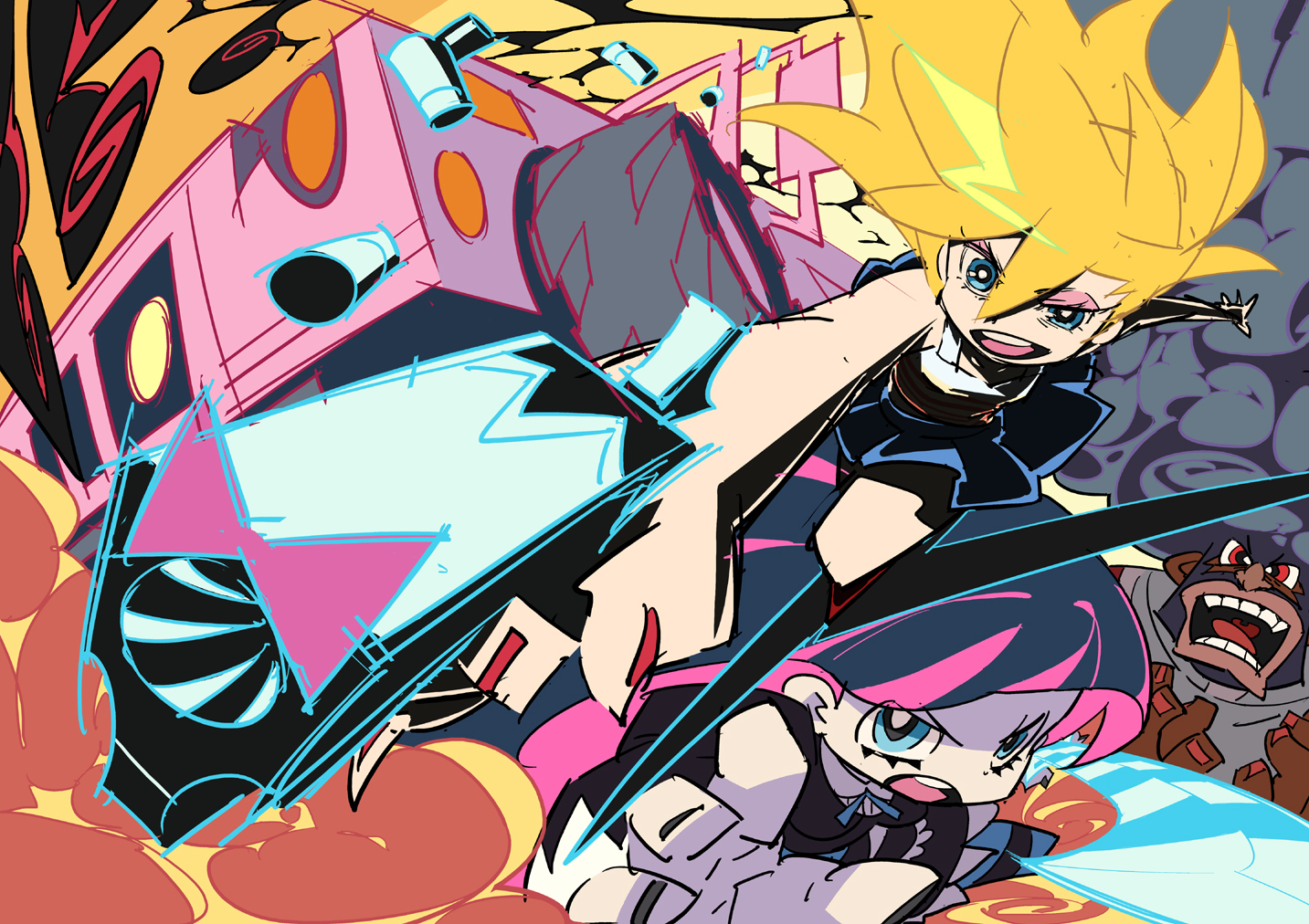 HQ Panty & Stocking With Garterbelt Wallpapers | File 998.03Kb