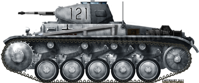 High Resolution Wallpaper | Panzer II 389x163 px