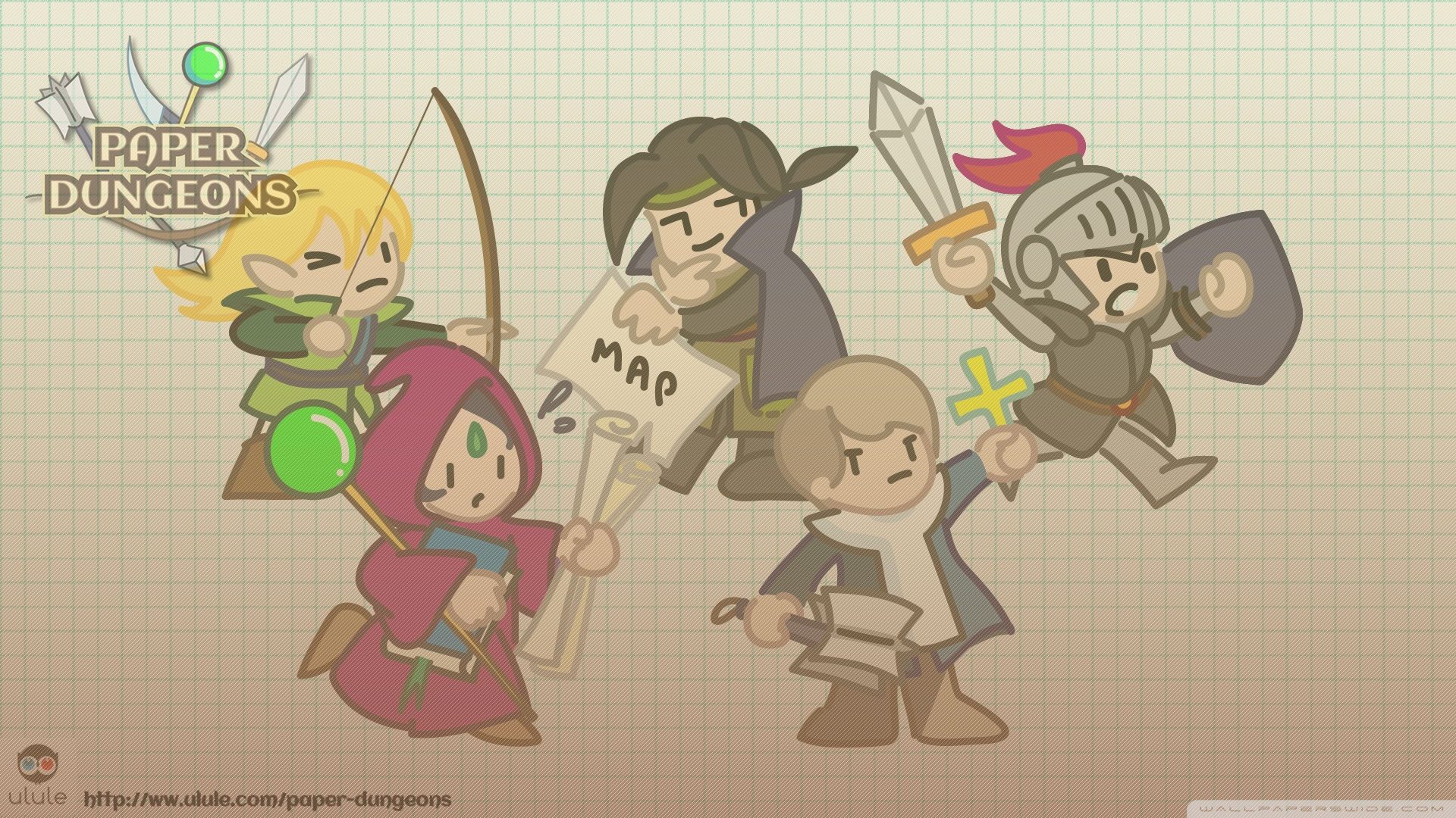 Nice wallpapers Paper Dungeons 1920x1080px