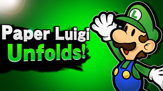 HD Quality Wallpaper | Collection: Video Game, 530x298 Paper Luigi