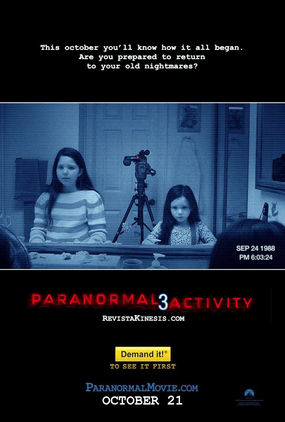 Nice wallpapers Paranormal Activity 3 1000x1480px