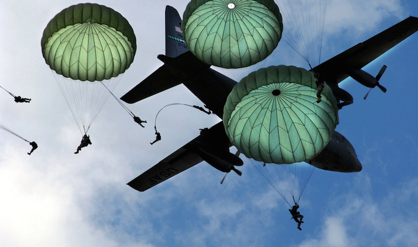 HD Quality Wallpaper | Collection: Military, 840x497 Paratrooper