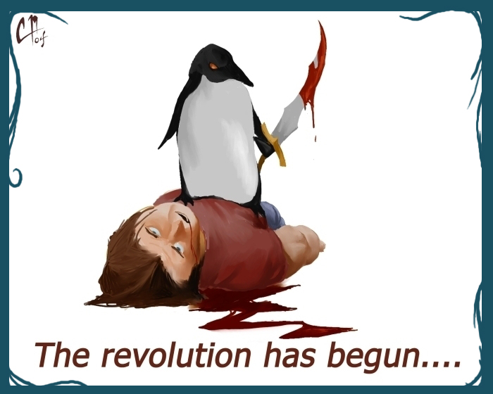 Penguin Revolution Backgrounds, Compatible - PC, Mobile, Gadgets| 700x560 px