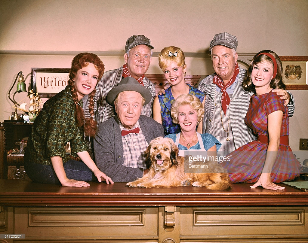 Cast of the TV series Petticoat Junction. 