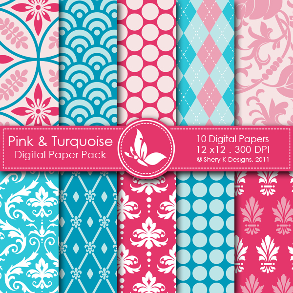 HQ Pink Turquoise  Wallpapers | File 490.19Kb