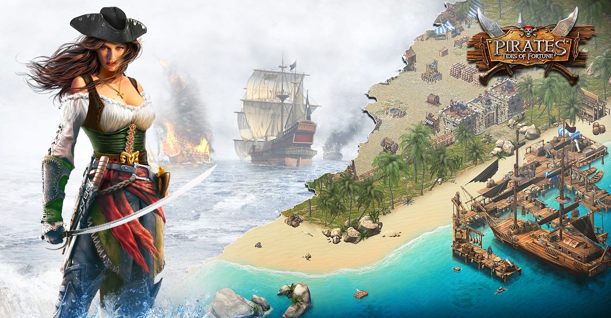 HD Quality Wallpaper | Collection: Video Game, 1195x622 Pirates: Tides Of Fortune