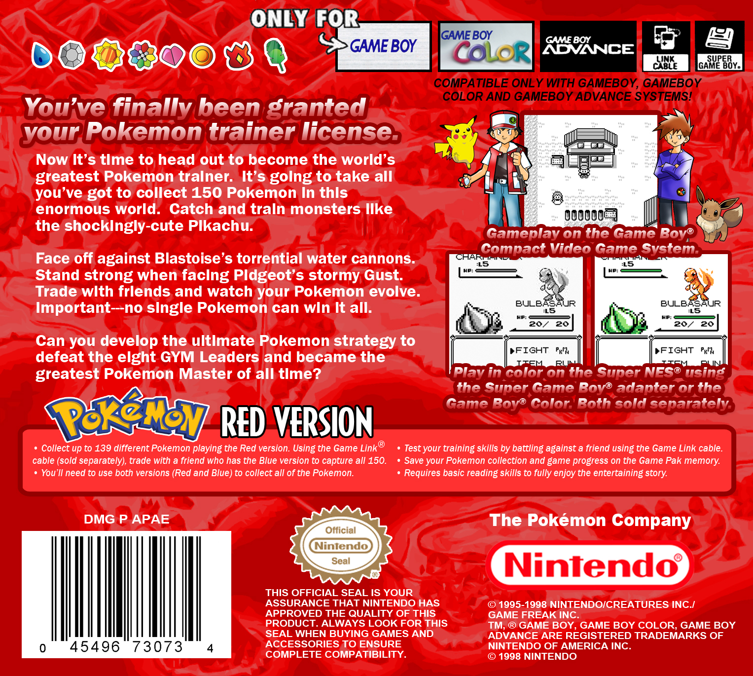 Images of Pokemon Red Version | 1527x1370