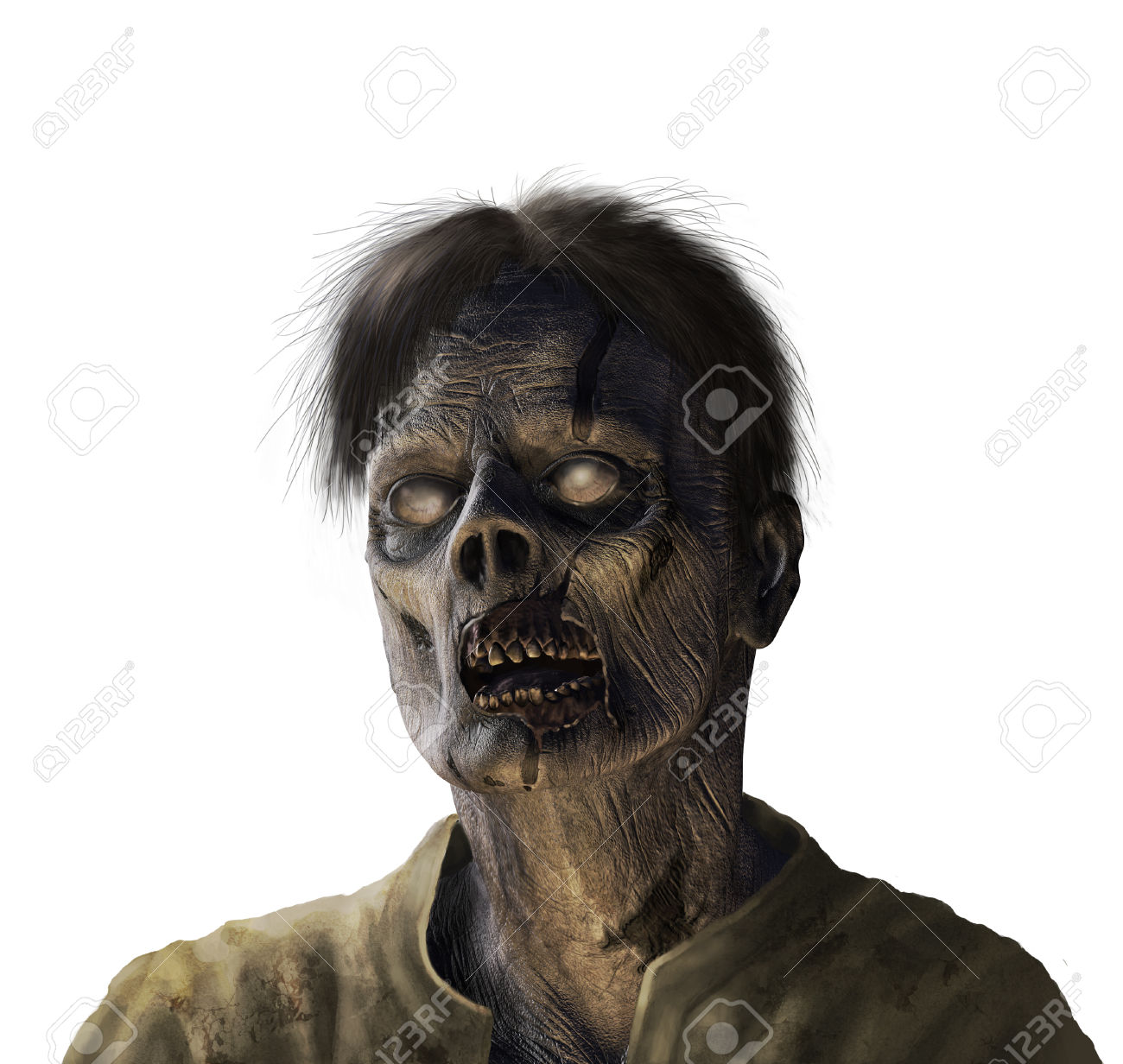 Nice Images Collection: Portrait Of A Zombie Desktop Wallpapers