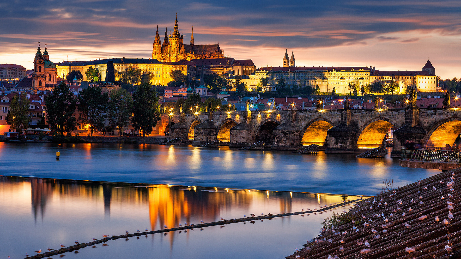 Prague Castle Backgrounds, Compatible - PC, Mobile, Gadgets| 1920x1080 px