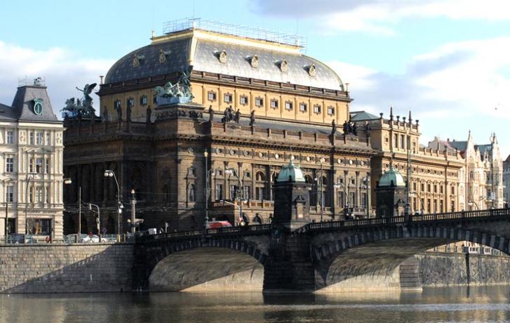 HD Quality Wallpaper | Collection: Man Made, 727x460 Prague National Theatre