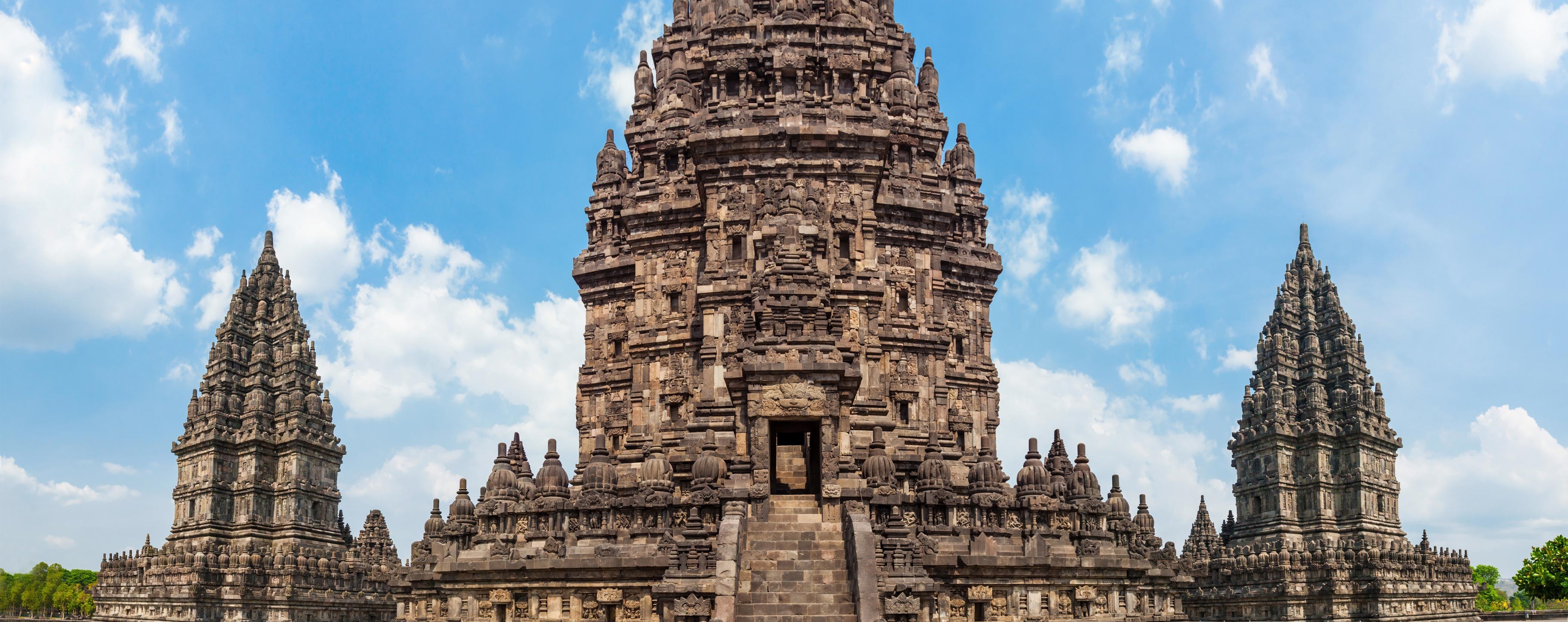 High Resolution Wallpaper | Prambanan Temple 3647x1447 px