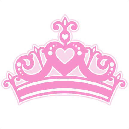 pink princess crown border