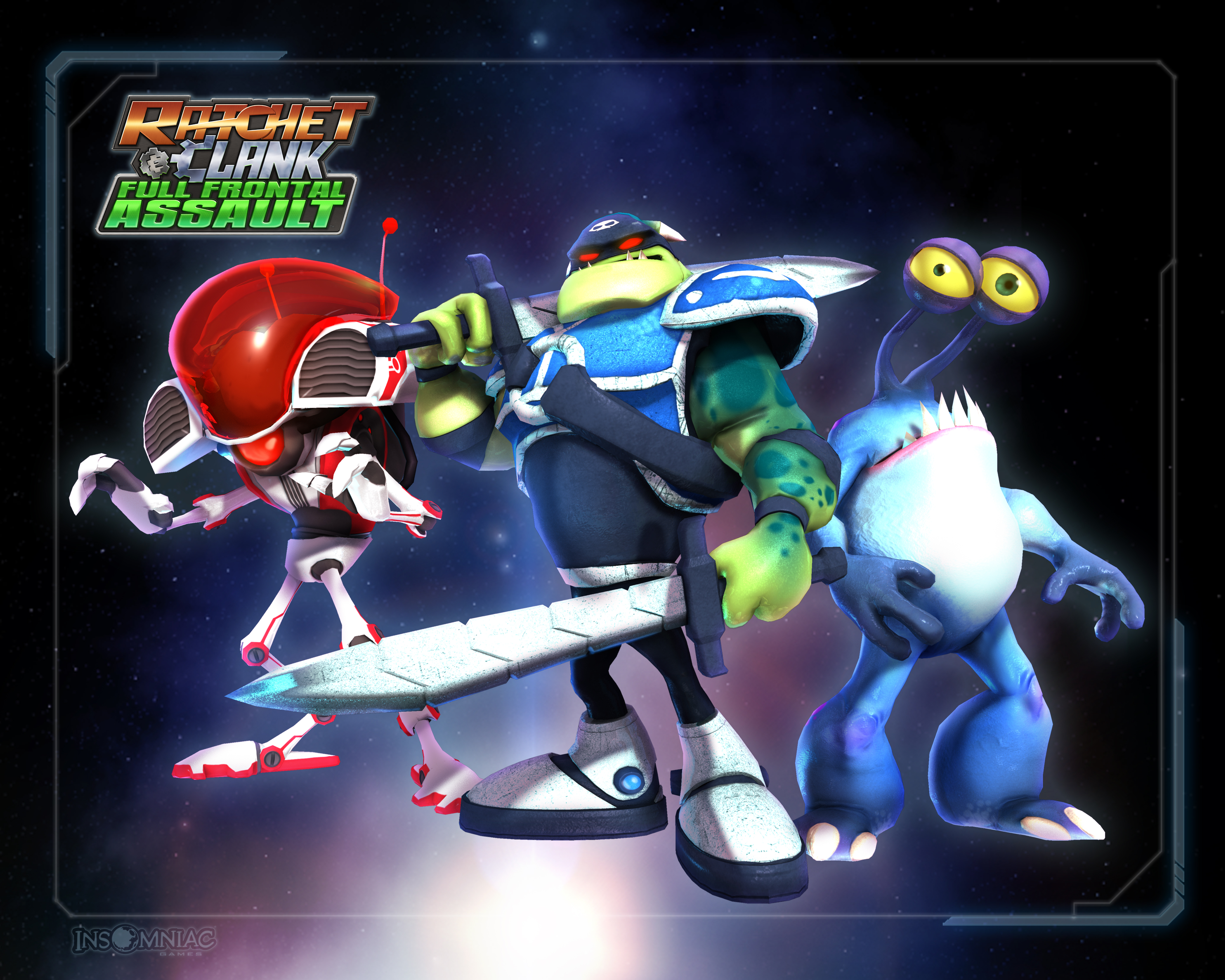 HD Quality Wallpaper | Collection: Video Game, 4000x3200 Ratchet & Clank: Full Frontal Assault