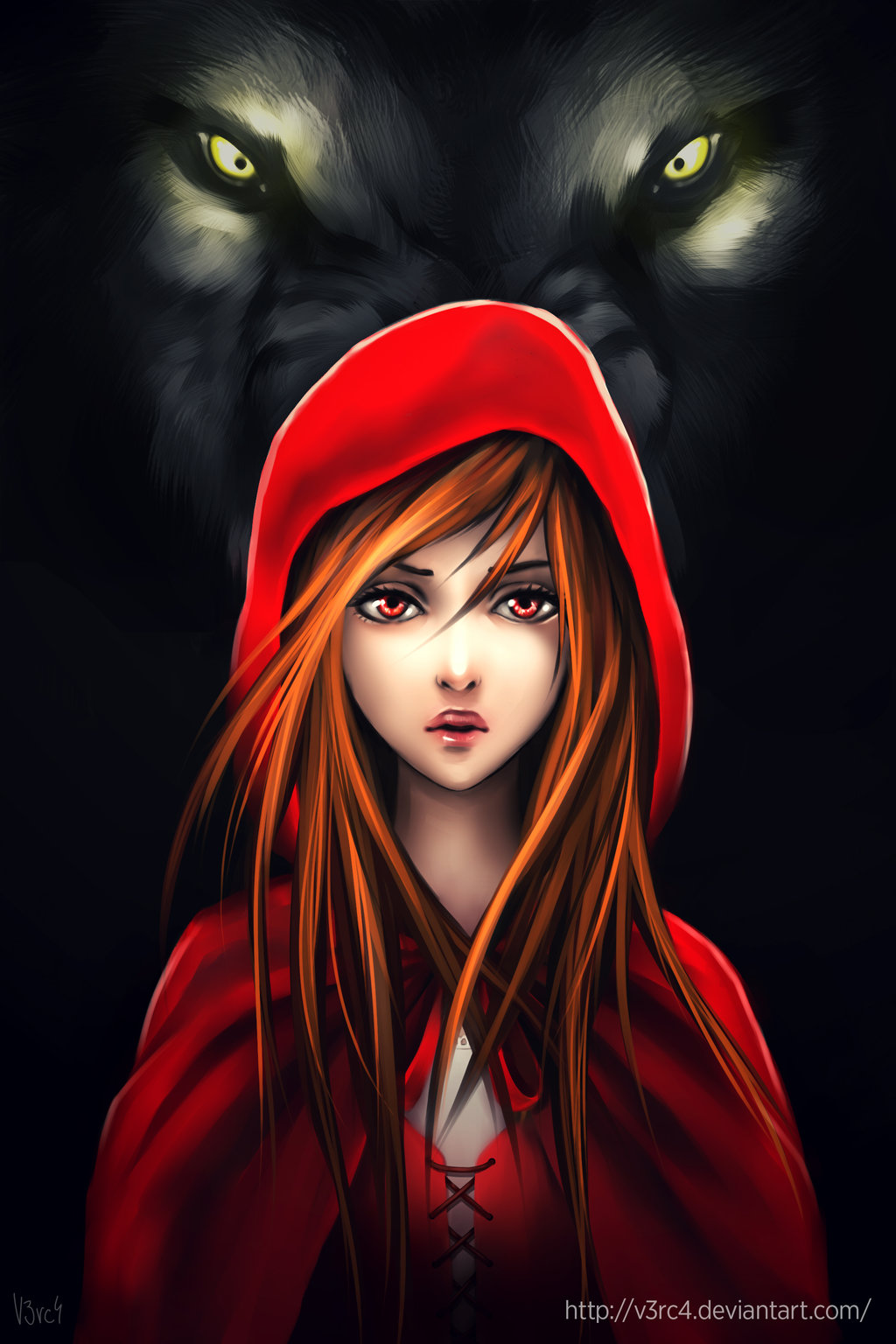 HD Quality Wallpaper | Collection: Fantasy, 1024x1536 Red Riding Hood