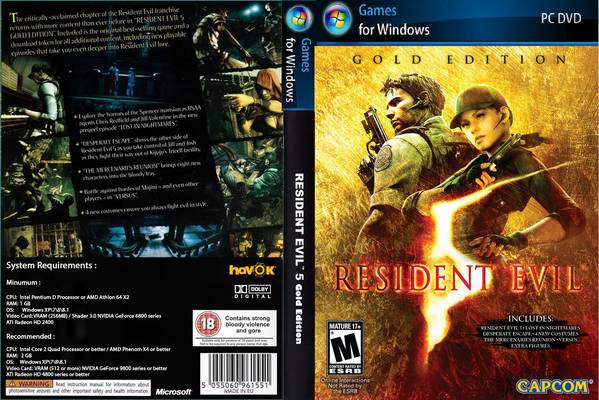 HD Quality Wallpaper | Collection: Video Game, 599x400 Resident Evil 5: Gold Edition