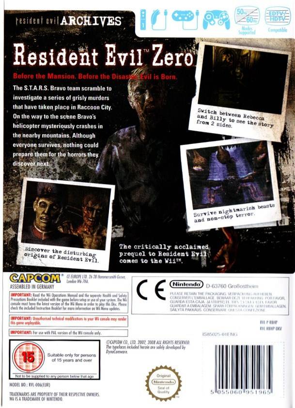 Nice Images Collection: Resident Evil Archives: Resident Evil 0 Desktop Wallpapers