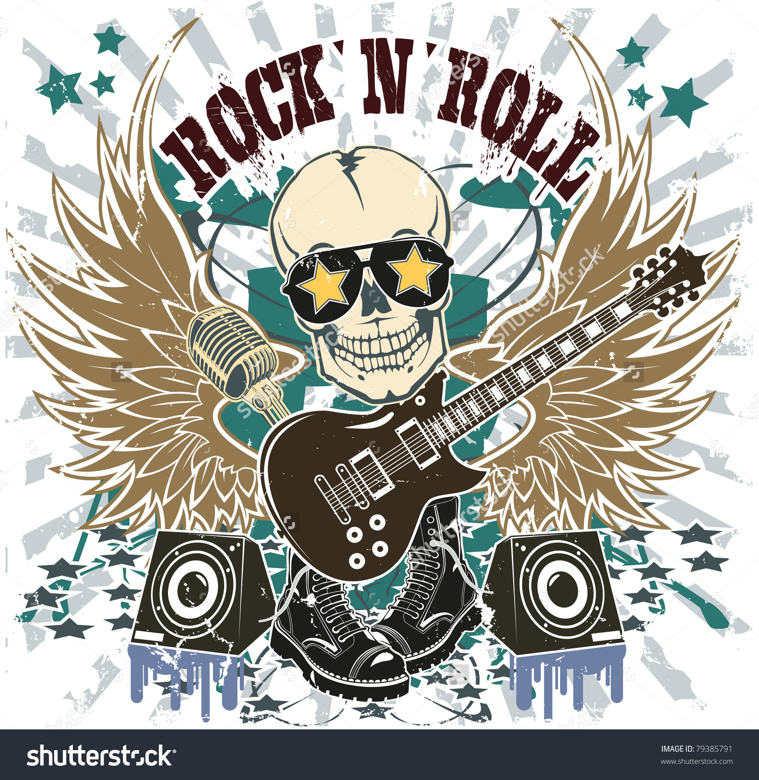 Рок энд рок слушать. Постер в стиле рок н ролл. Рок н ролл арты. Открытка в стиле рок. Символ рок н ролла.