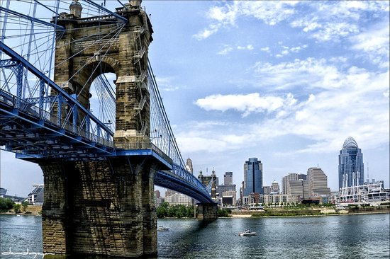 HD Quality Wallpaper | Collection: Man Made, 550x366 Roebling Bridge
