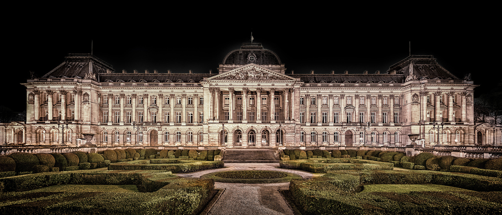 HD Quality Wallpaper | Collection: Man Made, 1024x440 Royal Palace Of Brussels