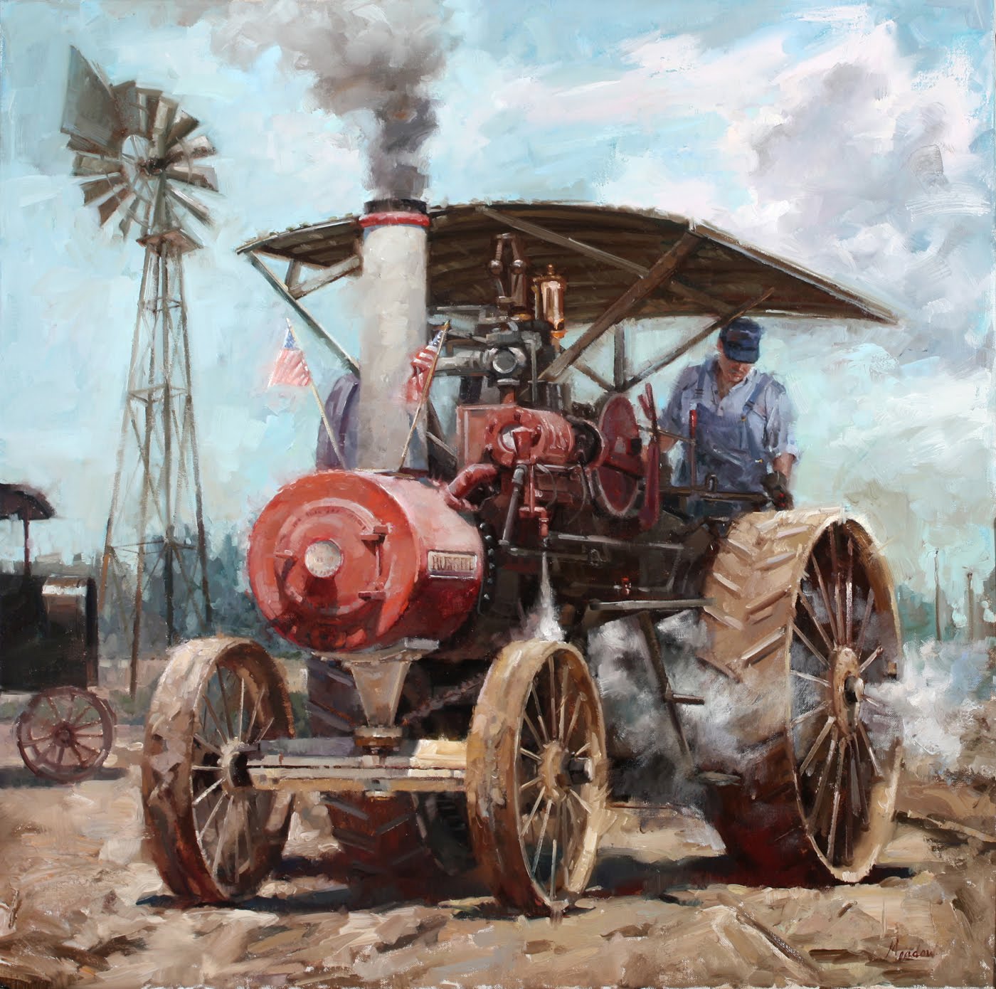1400x1390 > Russell Steam Tractor Wallpapers