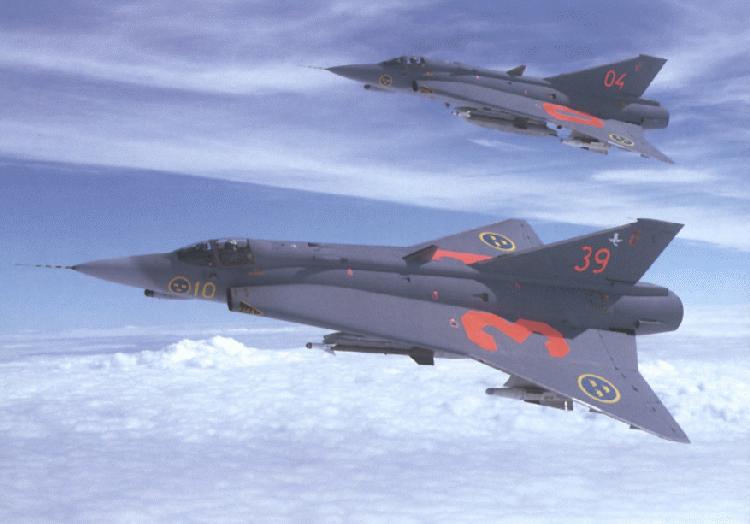 HD Quality Wallpaper | Collection: Military, 750x524 Saab 35 Draken