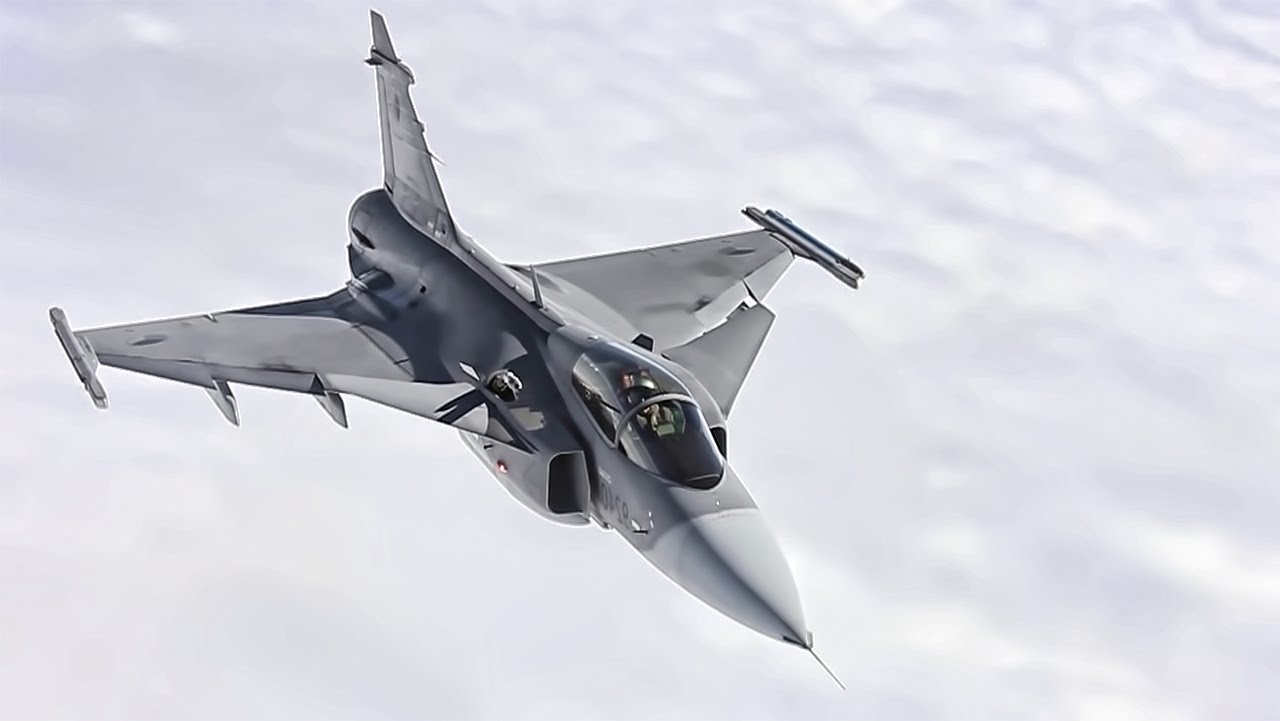 HD Quality Wallpaper | Collection: Military, 1280x721 Saab JAS 39 Gripen