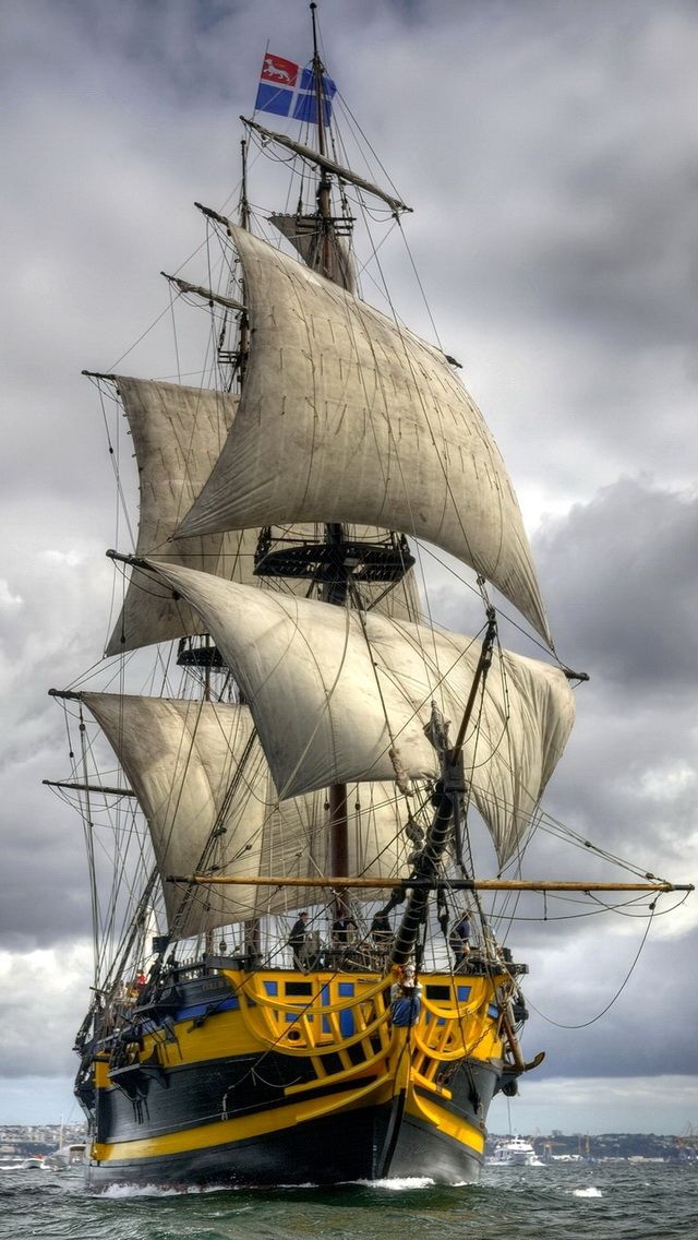 High Resolution Wallpaper | Sailing Ship 640x1136 px