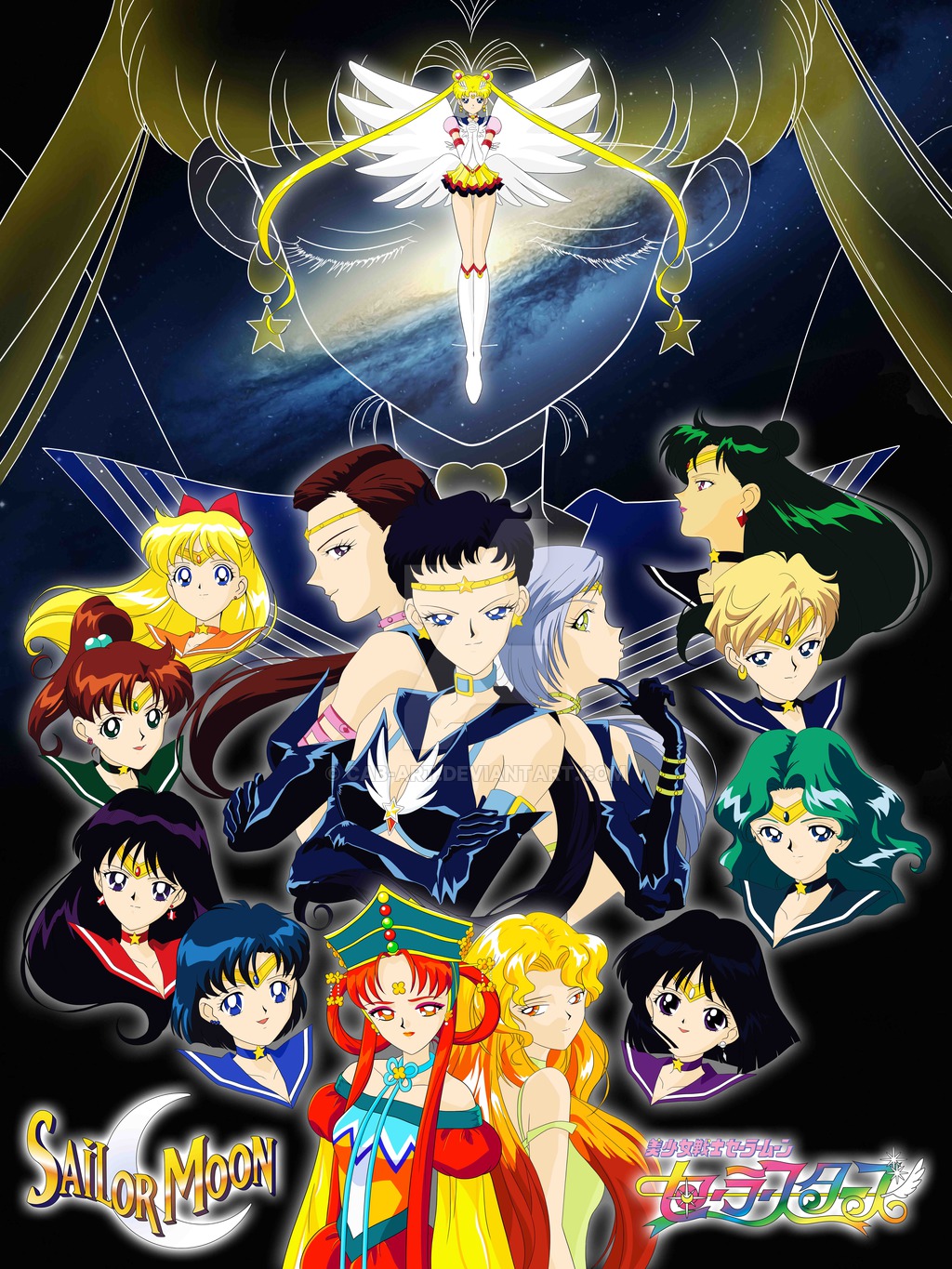 HD Quality Wallpaper | Collection: Anime, 1024x1365 Sailor Moon Stars